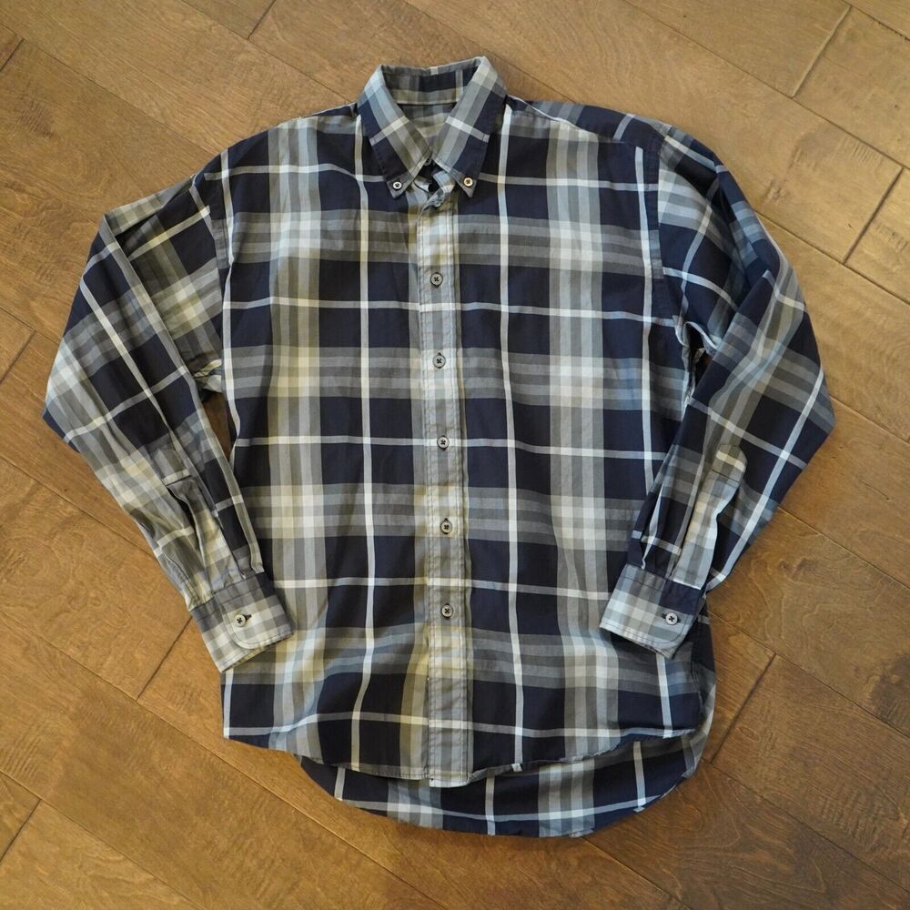 Burberry London Nova Check Long Sleeve Shirt Size Small Made‎ in USA